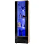 Vitrine Schrank Alessandria, Schwarz/Wotan - 4